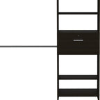 Black Manufactured Wood Organizer - 118-inch