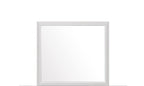 White Framed Dresser Mirror - 35-inch