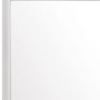 White Framed Dresser Mirror - 35-inch