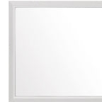 White Framed Dresser Mirror - 35-inch