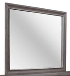 Gray Wood Framed Accent Mirror - 37-inch