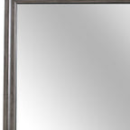 Gray Wood Framed Accent Mirror - 37-inch