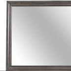 Gray Wood Framed Accent Mirror - 37-inch