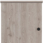 Light Gray Wood Floating Single Door Bathroom Vanity and Medicine Cabinet