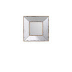 Square Wall Mounted Vintage Style Glass Frame Accent Mirror - 12-inch