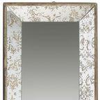 Silver Glass Framed Accent Mirror - 20-inch