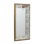 Silver Glass Framed Accent Mirror - 20-inch