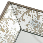 Silver Glass Framed Accent Mirror - 20-inch