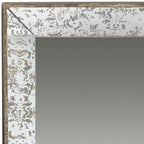 Silver Glass Framed Accent Mirror - 24-inch