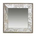 Square Vintage Style Wall Mounted Accent Mirror - 15-inch
