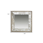Square Vintage Style Wall Mounted Accent Mirror - 15-inch