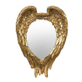 Gold Heart Resin Framed Accent Mirror - 22-inch