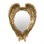 Gold Heart Resin Framed Accent Mirror - 22-inch