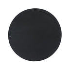 Black Round Wood Framed Accent Mirror - 20-inch
