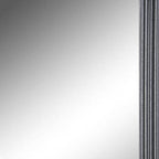 Black Beveled Lines Framed Accent Mirror - 26-inch