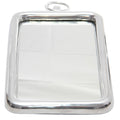 Silver Aluminum Framed Accent Mirror - 18-inch