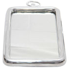 Silver Aluminum Framed Accent Mirror - 18-inch