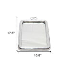 Silver Aluminum Framed Accent Mirror - 18-inch
