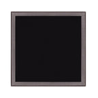 Black Square Glass Outdoor Side Table - 18-inch