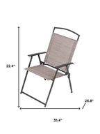 Six Piece Clear and Gray Square Glass Dining Set with Four Chairs