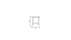 Chrome and White Oak Manufactured Wood and Metal Round End Table - 24-inch