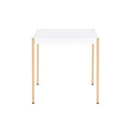 Gold and White Manufactured Wood Square End Table - 24-inch