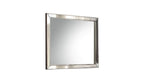 Platinum Wood Framed Mounted Dresser Mirror - 32-inch