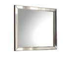 Platinum Wood Framed Mounted Dresser Mirror - 32-inch