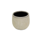 Beige Dot Ceramic Indoor Outdoor Round Pot Planter - 6-inch