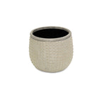 Beige Dot Ceramic Indoor Outdoor Round Pot Planter - 6-inch