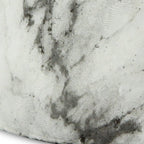 White and Gray Marbleized Ceramic Indoor Outdoor Round Pot Planter - 6-inch