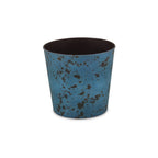 Blue Recycled Plastic Indoor Outdoor Round Pot Planter - 11-inch