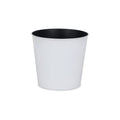 White Recycled Plastic Indoor Outdoor Round Pot Planter - 11-inch