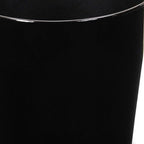 Black Recycled Plastic Indoor Outdoor Round Pot Planter - 9-inch