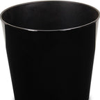 Black Recycled Plastic Indoor Outdoor Round Pot Planter - 9-inch