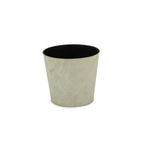 Gray Recycled Plastic Indoor Outdoor Round Pot Planter - 9-inch