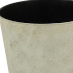 Gray Recycled Plastic Indoor Outdoor Round Pot Planter - 9-inch
