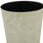 Gray Recycled Plastic Indoor Outdoor Round Pot Planter - 9-inch