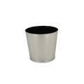 Silver Recycled Plastic Indoor Outdoor Round Pot Planter - 9-inch