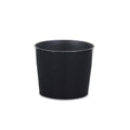 Black Recycled Plastic Indoor Outdoor Round Pot Planter - 7-inch