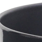 Black Recycled Plastic Indoor Outdoor Round Pot Planter - 7-inch