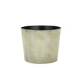 Gray Recycled Plastic Indoor Outdoor Round Pot Planter - 7-inch