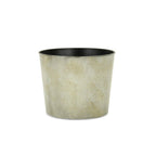 Gray Recycled Plastic Indoor Outdoor Round Pot Planter - 7-inch