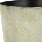 Gray Recycled Plastic Indoor Outdoor Round Pot Planter - 7-inch
