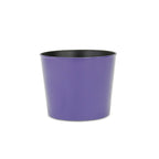 Navy Blue Recycled Plastic Indoor Outdoor Round Pot Planter - 7-inch