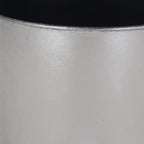 Silver Recycled Plastic Indoor Outdoor Round Pot Planter - 7-inch