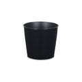 Black Recycled Plastic Indoor Outdoor Round Pot Planter - 7-inch