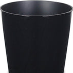 Black Recycled Plastic Indoor Outdoor Round Pot Planter - 7-inch