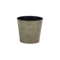 Gray Recycled Plastic Indoor Outdoor Round Pot Planter - 7-inch