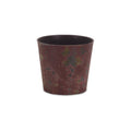 Red Recycled Plastic Indoor Outdoor Round Pot Planter - 7-inch